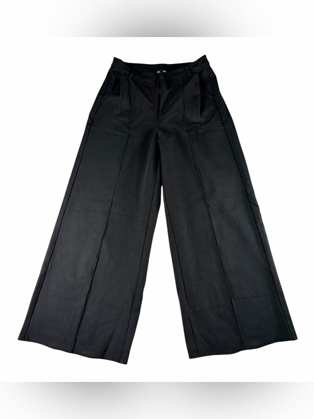 Bar III Black Wide-Leg Trousers